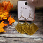 Boho polygon fringe Dangles