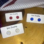 Druzy stud earrings