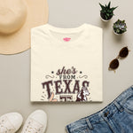 She's From Texas T-Shirt — Brenham