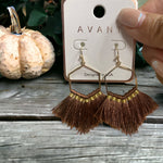 Boho polygon fringe Dangles