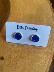 Druzy stud earrings