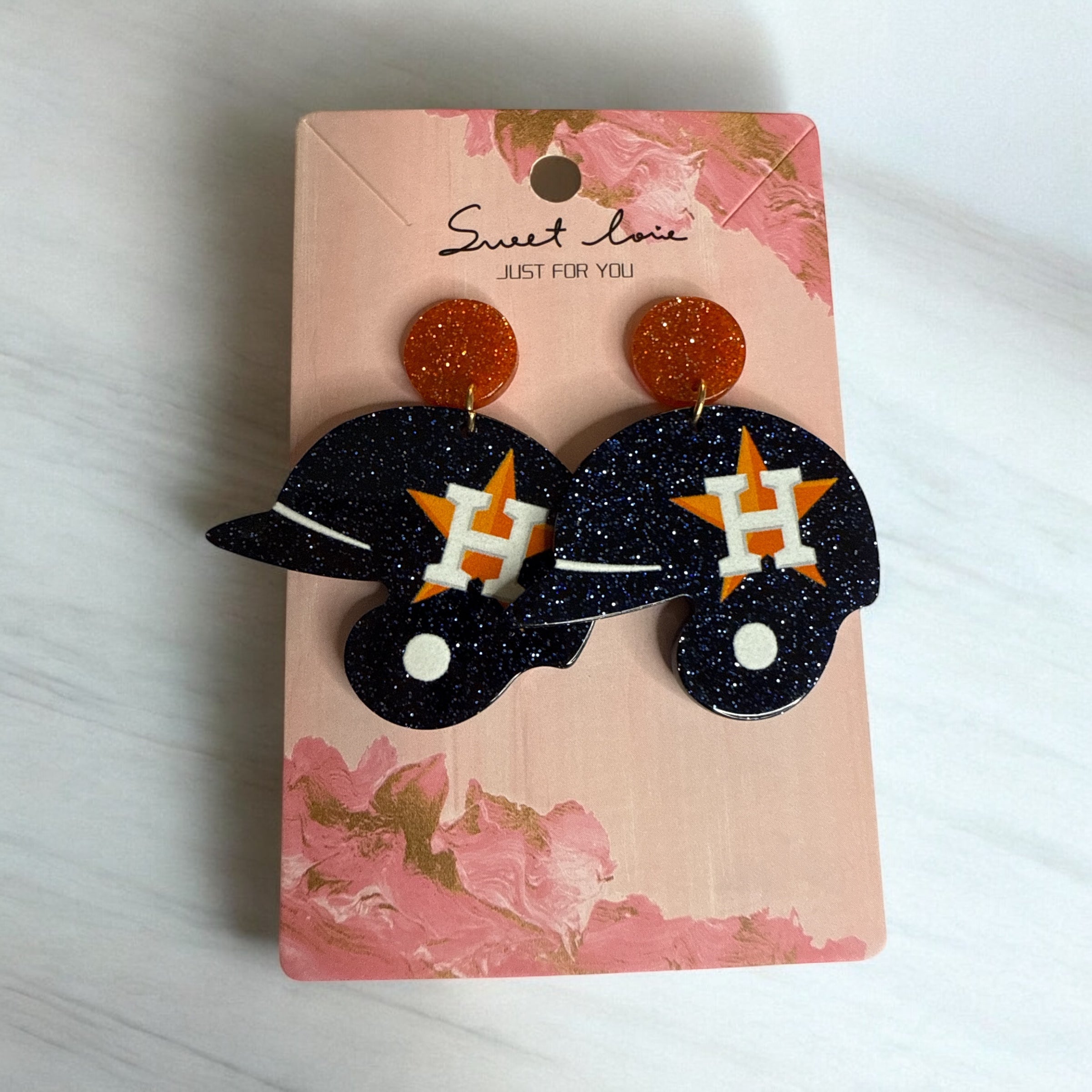 Houston A ⭐️Stros Earrings🧡💙