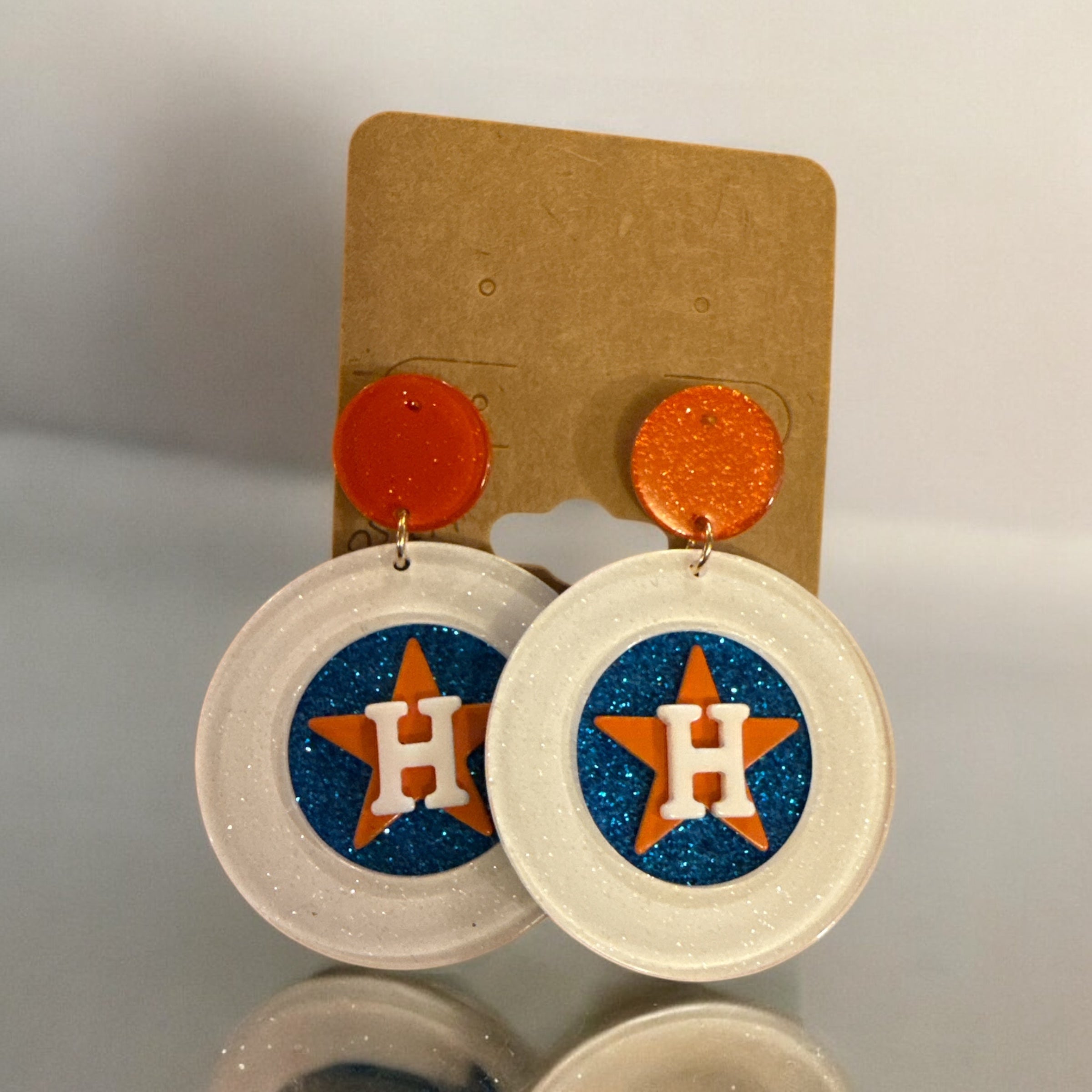 Houston A ⭐️Stros Earrings🧡💙
