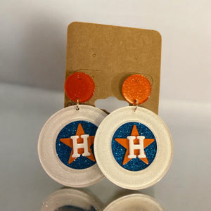 Houston A ⭐️Stros Earrings🧡💙