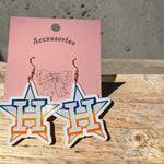 Houston A ⭐️Stros Earrings🧡💙