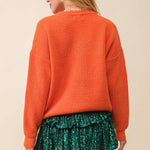 Hello Pumpkin Off White Sweater