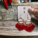 Boho polygon fringe Dangles