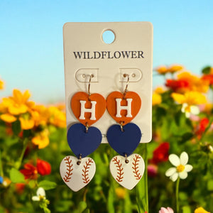Houston A ⭐️Stros Earrings🧡💙