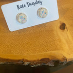 Druzy stud earrings