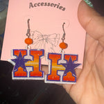 Houston A ⭐️Stros Earrings🧡💙
