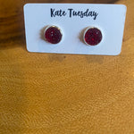 Druzy stud earrings