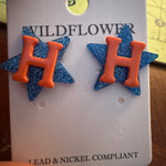 Houston A ⭐️Stros Earrings🧡💙