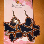 Houston A ⭐️Stros Earrings🧡💙