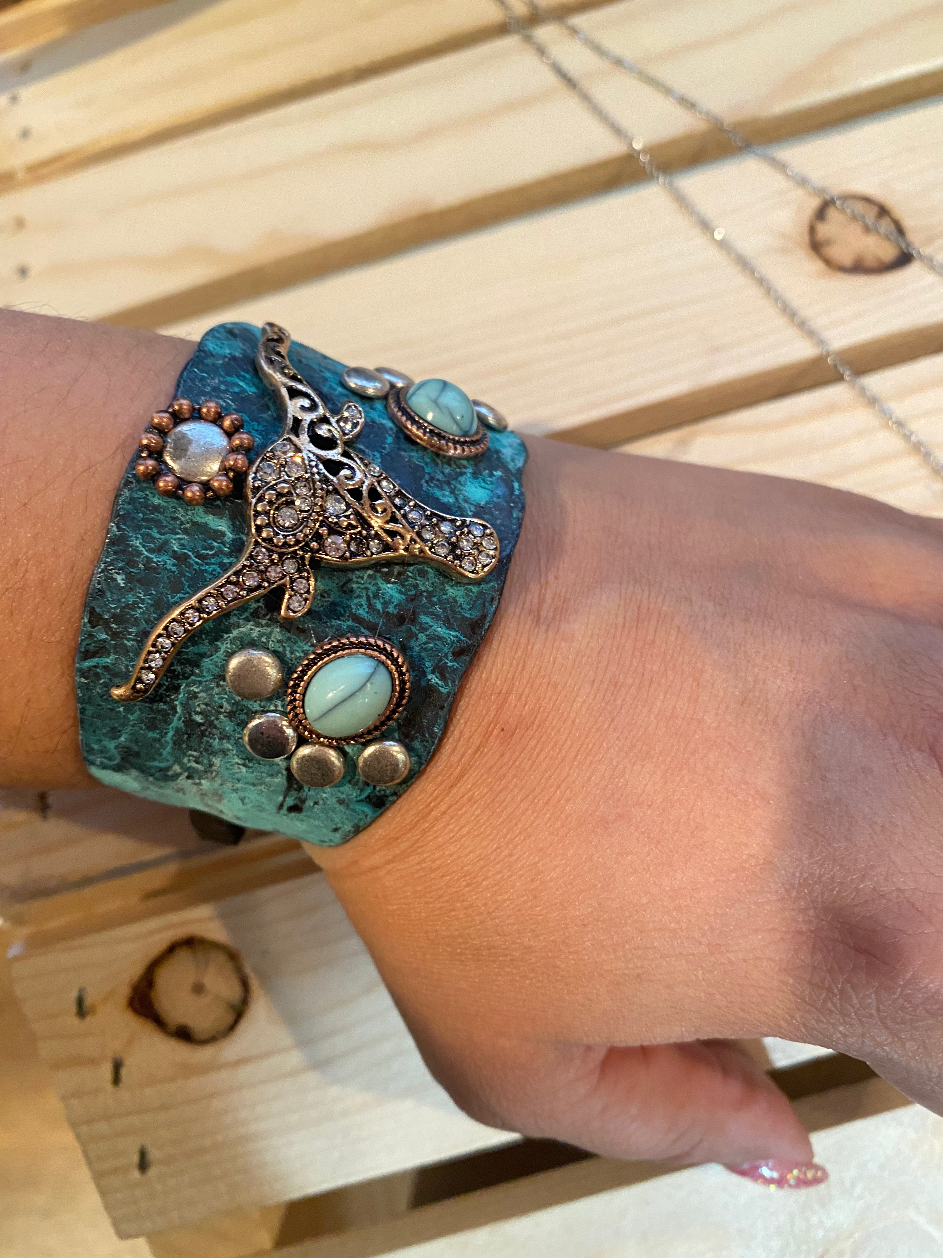 Longhorn western bracelet