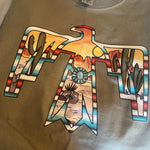 Serape Western Thunderbird T shirt